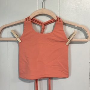 Strange Bikini Tecopa Top in Coral Size Small